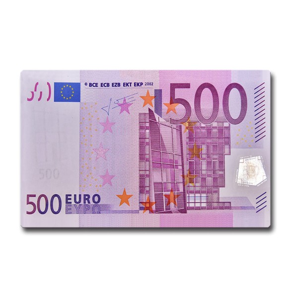 Kühlschrankmagnet Geldschein 500 Euro Deko Geld Euroschein Geschenk lustig Geldmotiv Magnet 85x55 mm