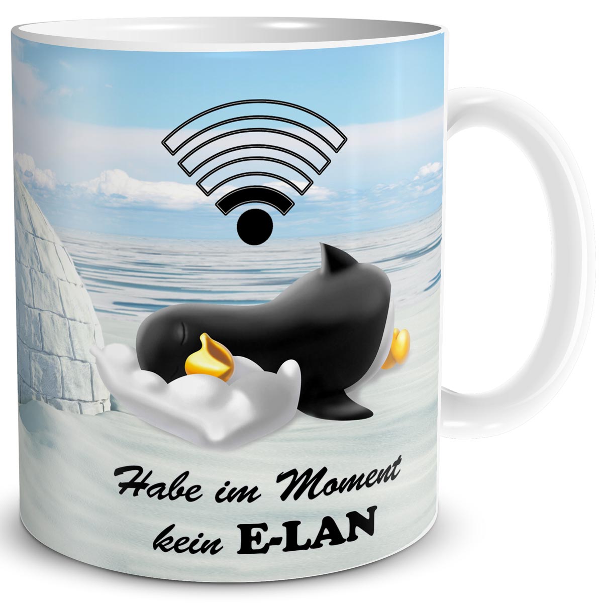 Tasse - Pinguin mit Pullover – ShirtCamp by happycolorz GmbH