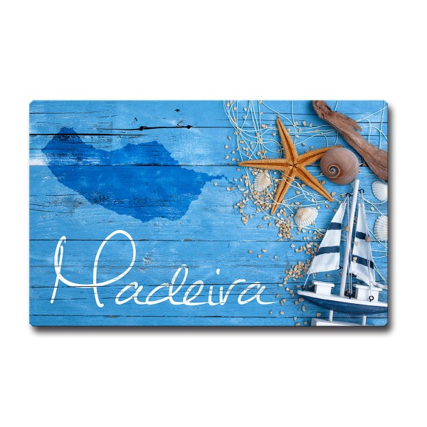 Kühlschrankmagnet Portugal Insel Spruch Madeira Geschenk Maritim Meer Liebhaber Magnet 85x55 mm