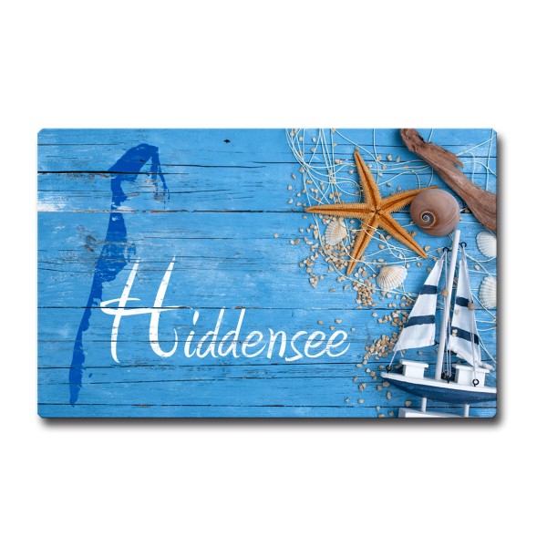 Kühlschrankmagnet Ostsee Insel Spruch Hiddensee Geschenk Maritim Meer Liebhaber Magnet 85x55 mm